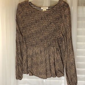 Women’s Cheetah long sleeve top